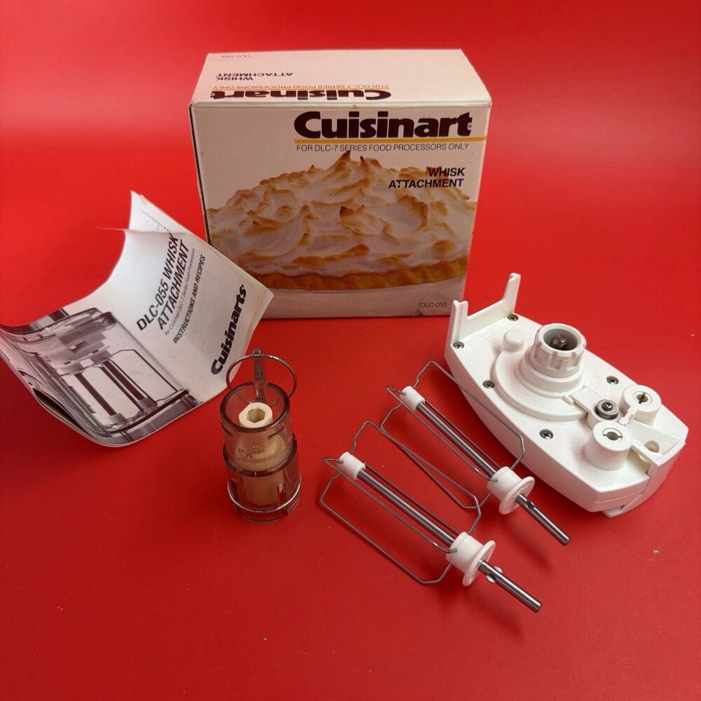 Vintage Cuisinart DLC-7 Whisk Attachment DLC-055 Made In Japan Boxed Ships Free